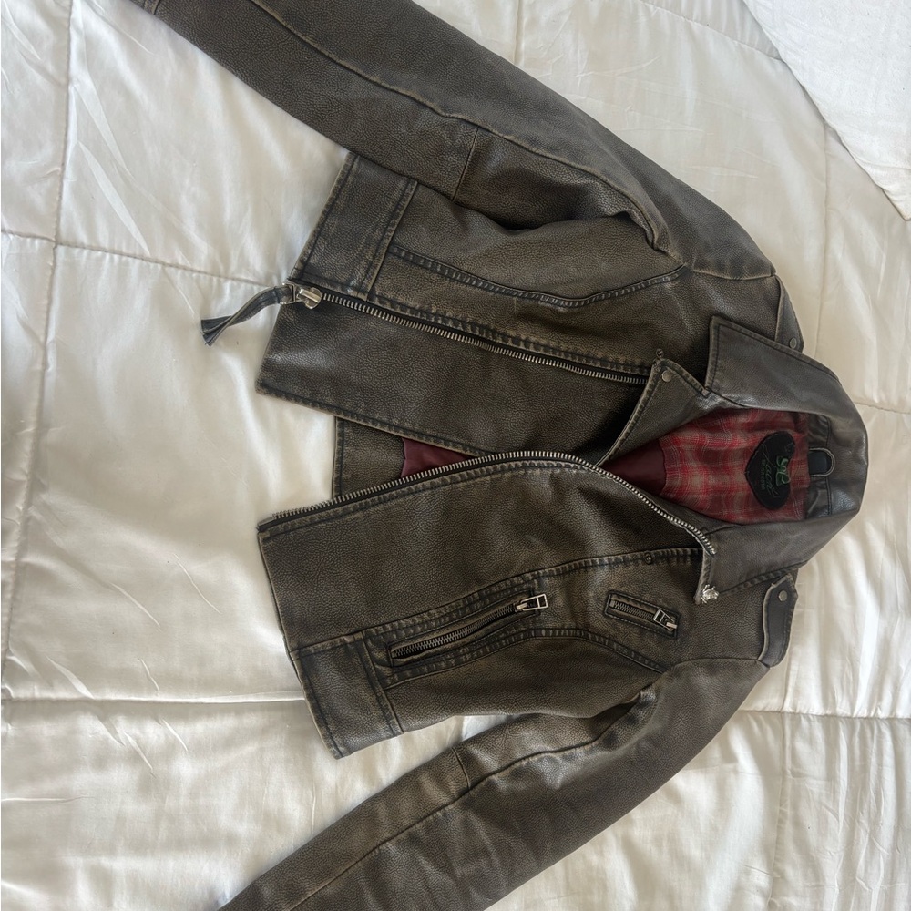 Jack by BB Dakota Dark Brown Bomber Jacket